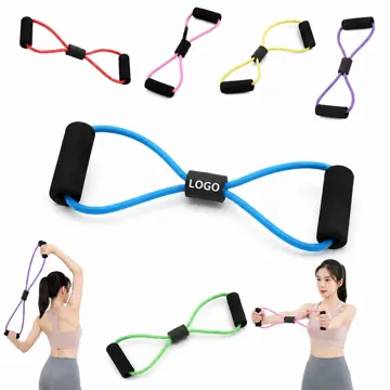 TPE Figure Eight Resistance Band for Home Travel Workout