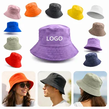 Breathable Cotton Bucket Hat for Sun Protection