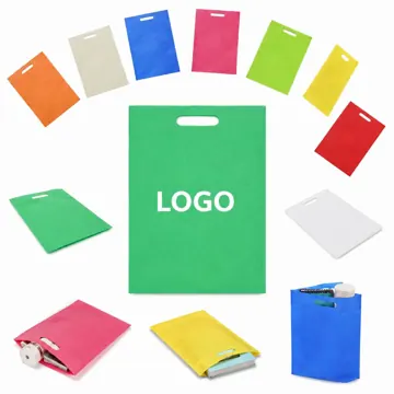 Reusable Non-Woven Tote Bag with Flat Pocket, Eco-Friendly
