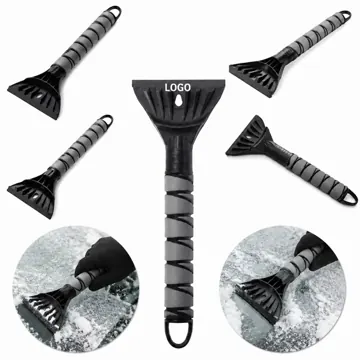 ABS Ice Scraper with Foam Handle for Car Windshield