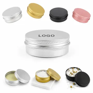 Premium Aluminum Round Metal Can with Secure Lid