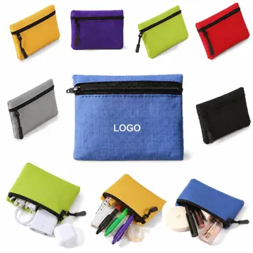 Waterproof Oxford Zipper Coin Wallet for Coins & Cards