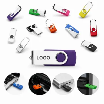 8GB Swivel USB Flash Drive, Rotating Design, Plug-and-Play