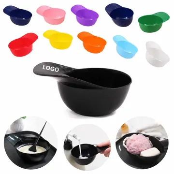 Plastic Mixing Bowl with Long Handle for Skincare, Bathroom