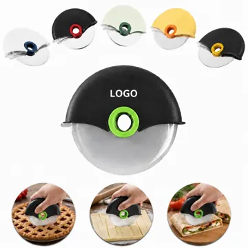 Safety Pizza Wheel Cutter with Protective Cover, Stainless