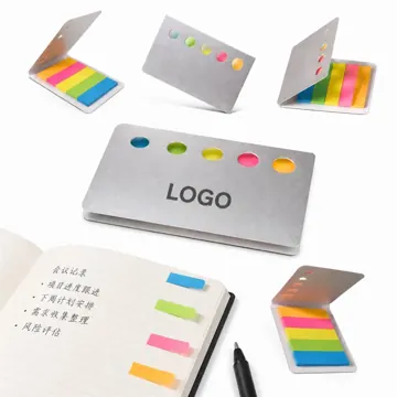 Eco Mini Strip Sticky Notes, Assorted Colors, Residue-Free