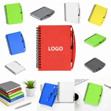 Softcover Spiral Notebook with Pen Loop, 6-Color Matte Cover
