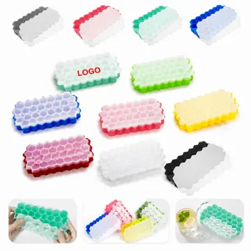 Honeycomb Silicone Ice Cube Tray, 37-Slot Flexible Mold