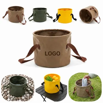 Collapsible Camping Bucket, Portable Foldable Water