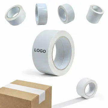 White BOPP Sealing Tape for Carton Boxes, Strong Adhesive