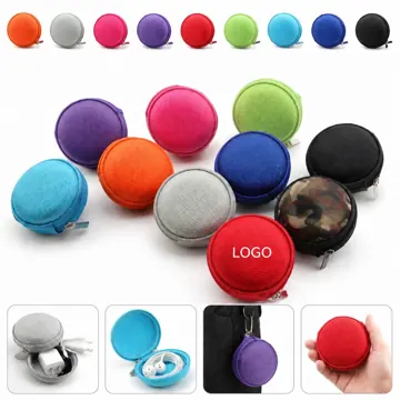 EVA Round Zipper Earphone Case, Durable Shockproof Storage