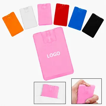 Credit Card Hand Sanitizer Spray Bottle Portable Fine Mist