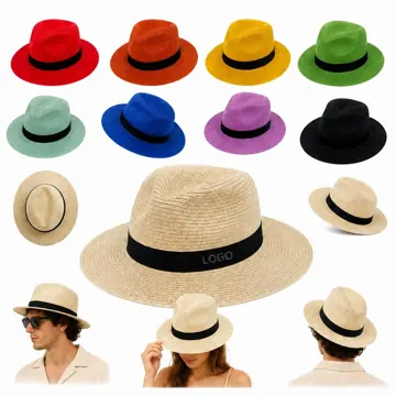 Foldable Straw Sun Hat with Wide Brim for Travel