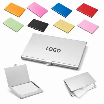 Slim Aluminum Alloy Business Card Case, Corrosion-Resistant