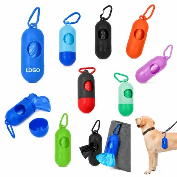 Portable Pet Waste Bag Dispenser with Carabiner Clip