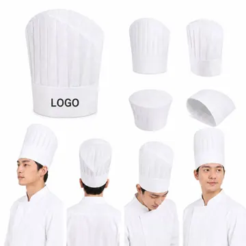 Disposable Paper Chef Hats for Kids Adults Cooking Baking