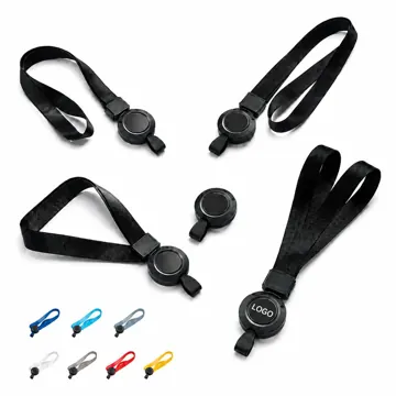 Retractable ID Lanyard with Badge Reel, Adjustable Length