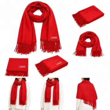Warm Imitation Cashmere Shawl Scarf, Soft Cozy Wrap
