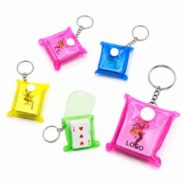 Waterproof Mini Poker Keychain with Protective Bag