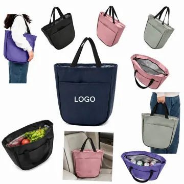 Spacious Insulated Lunch Tote Bag with Multiple Pockets