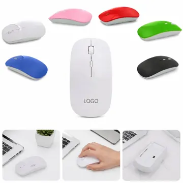 Rechargeable 2.4G Wireless Mouse, Ultra-Thin USB Optical