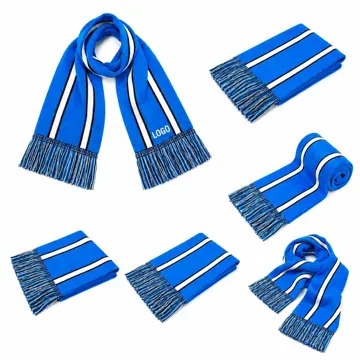 Customizable Knitted Sports Scarf for Warm Outdoor Wear