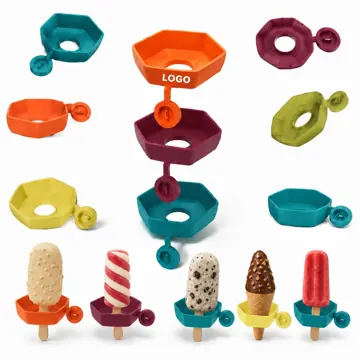 Reusable Silicone Ice Pop Stick Holder for Homemade Frozen
