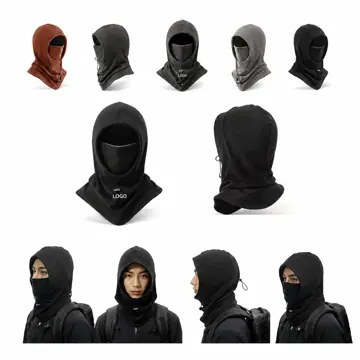 3-in-1 Polar Fleece Balaclava Face Mask with Adjustable Fit