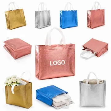 Holographic Non-Woven Shopping Bag with Reinforced Handles