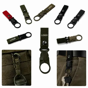 Nylon Bottle Holder Clip with Buckle for MOLLE, Belt