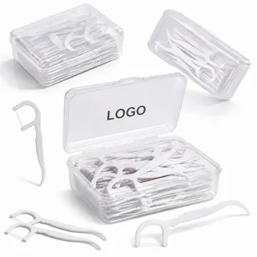 Flat Floss Sticks 50-Pack, Disposable Dental Picks