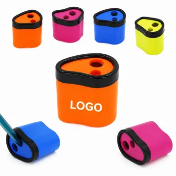 Dual Hole Pencil Sharpener Drop-Shaped for Standard
