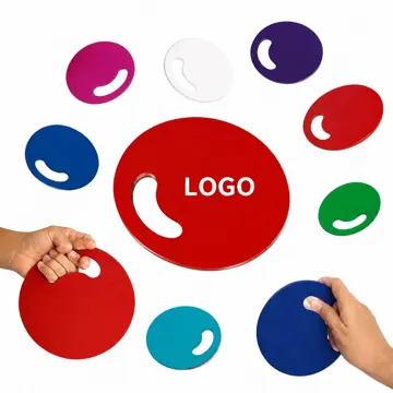 PP Plastic Round Hand Fan for Portable Cooling