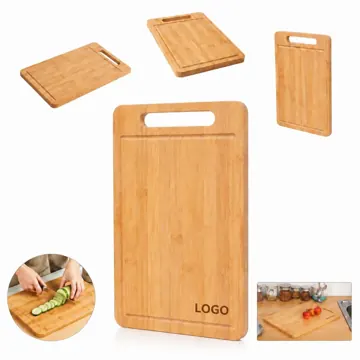 Wooden Cutting Board with Handle for Kitchen Prep