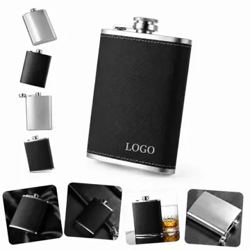 8 oz Stainless Steel Hip Flask, Leak-proof Portable