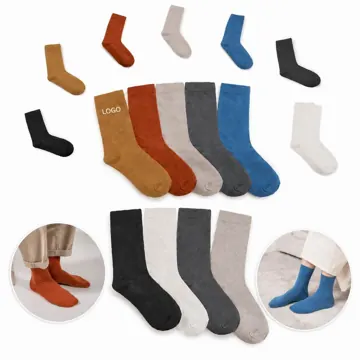 Vibrant Jacquard Socks Cotton Blend Breathable Knit