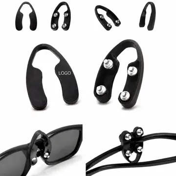 Anti-Slip Glasses Nose Pads with Silicone Grips & Metal Clip