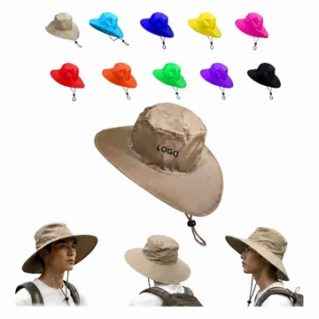 Foldable Nylon Cowboy Hat with Storage Pouch for Travel