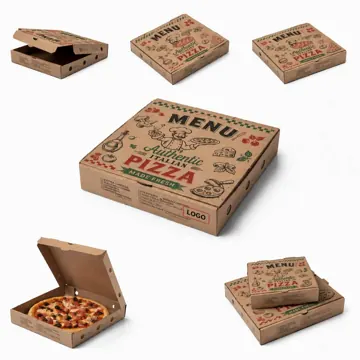 Custom 12 Inch Pizza Box, Grease-Resistant Corrugated