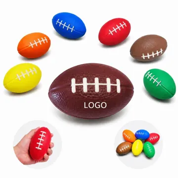 PU Stress Relief Football Squeeze Toy for Anxiety Relaxation