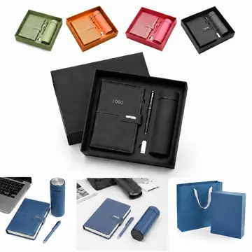 Premium 4-Piece Gift Set with Notebook, Pen, Tumbler