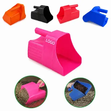 Ergonomic Farm Feed Scoop for Livestock Grains, Wide Opening