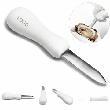 Stainless Steel Oyster Shucker Knife with Plastic Handle
