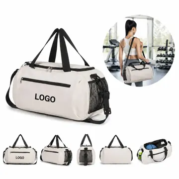 Durable Oxford Travel Duffel Bag with Ventilated Shoe & Wet