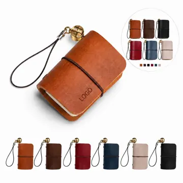 Mini Leather Traveler Notebook with Refillable Pages