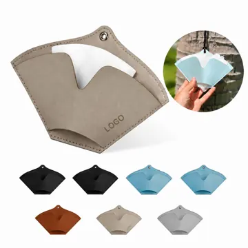 PU Leather Coffee Filter Holder Bag Travel Storage