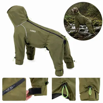 Dog Winter Snowsuit Waterproof 4-Leg Full-Body Warm Coat
