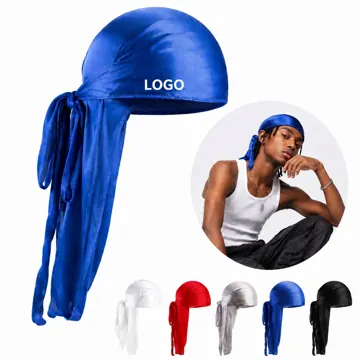 Silky Polyester Durag with Adjustable Ties for Breathable