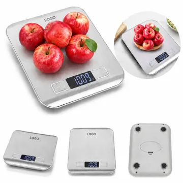 11lb Stainless Steel Digital Kitchen Scale with Tare