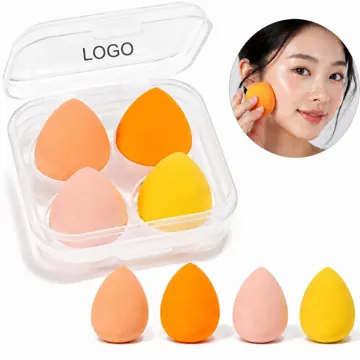 4-Piece Latex-Free Makeup Sponge Set for Flawless